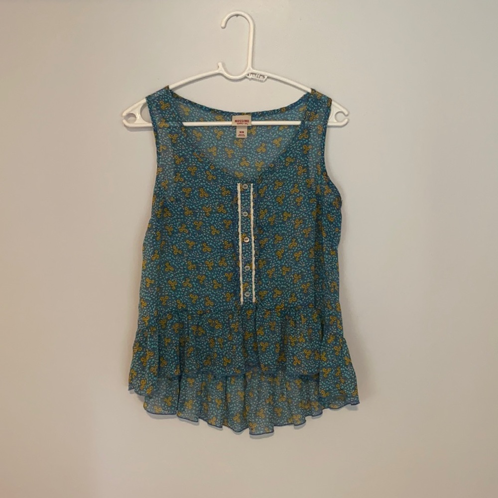 Mossimo Supply Co. short sleeve floral blouse